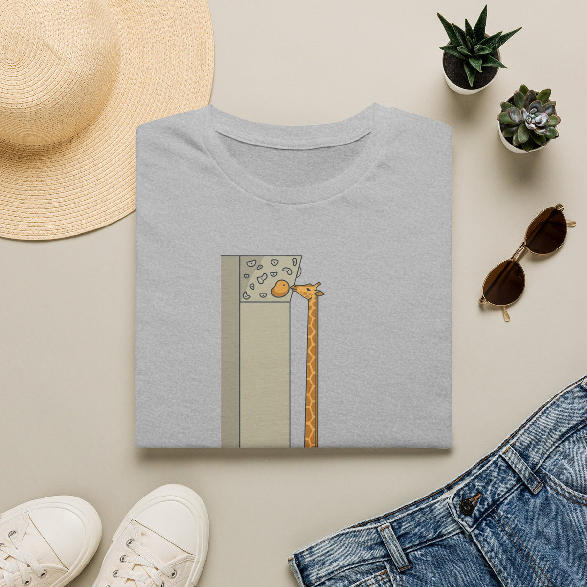 Giraffe Reach Dependent T-shirt