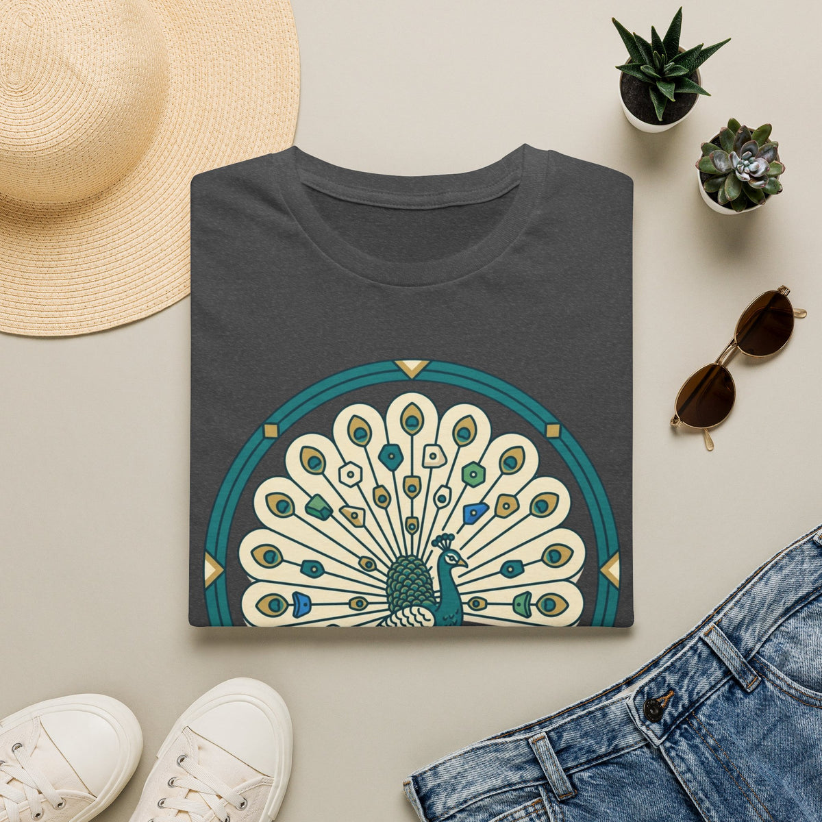 Peacock Warm-Up T-shirt