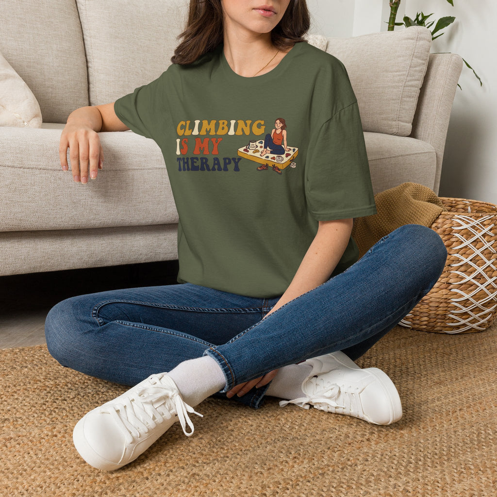 Climbing Is My Therapy T-shirt