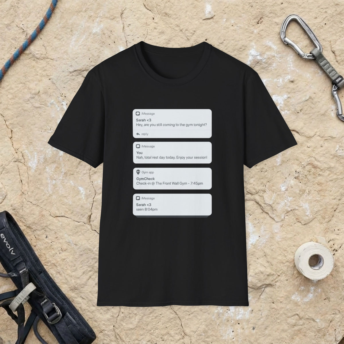 Rest Day Text T-shirt