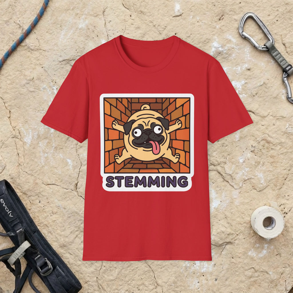 Pug Climbing Chimney T-Shirt