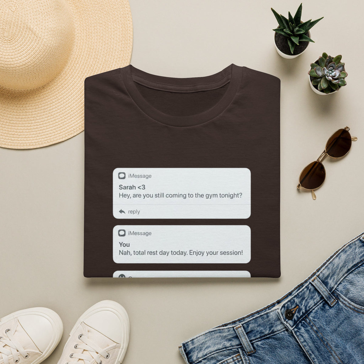 Rest Day Text T-shirt