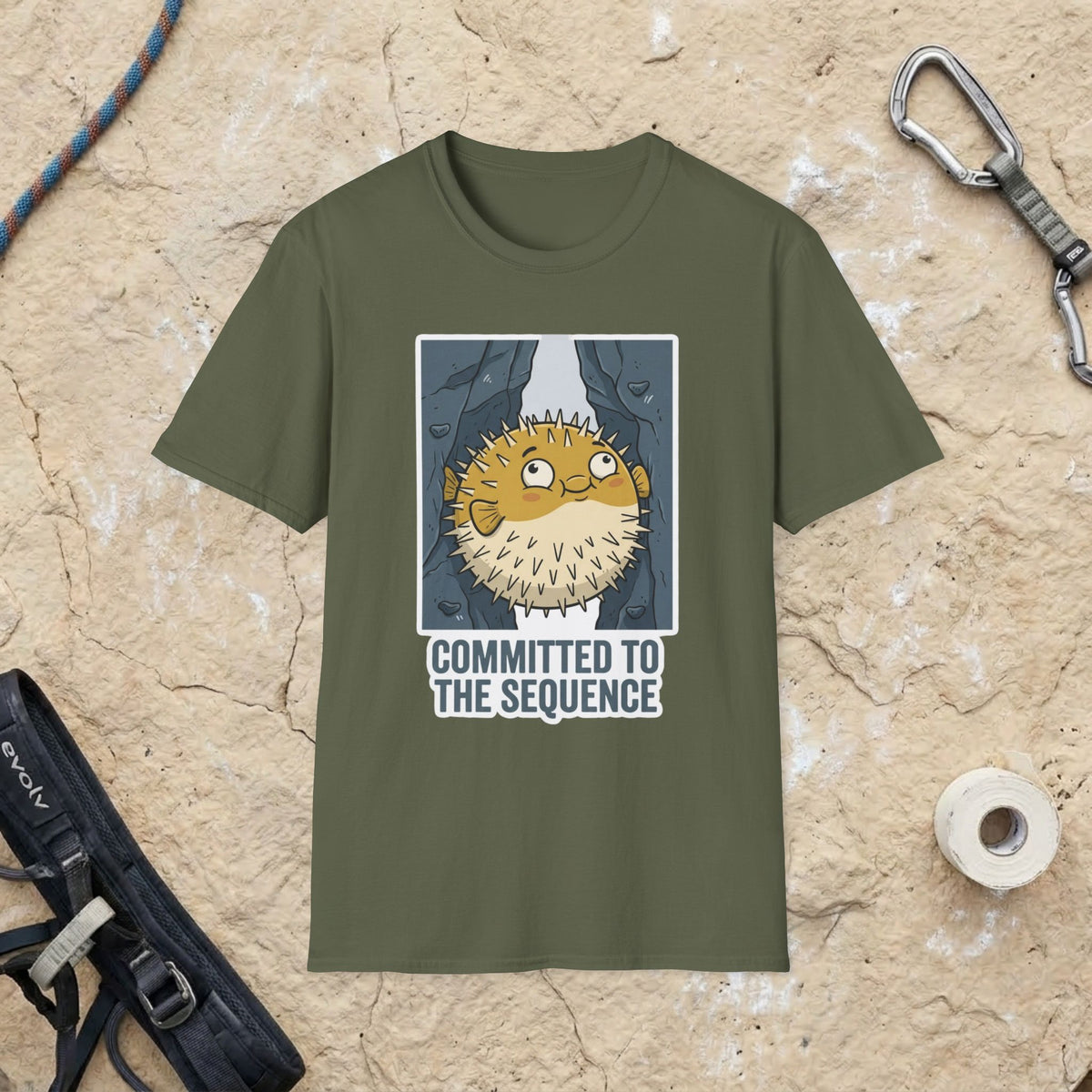 Pufferfish Committed to the Sequence T-shirt