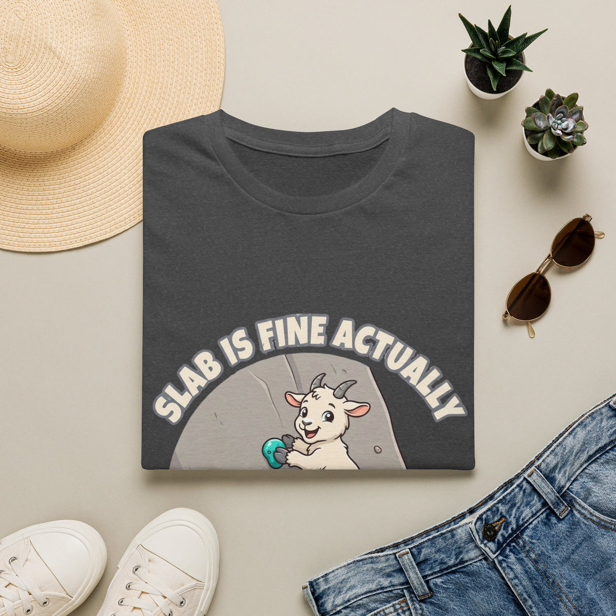 Goat Slab Is Fine Actually Tee