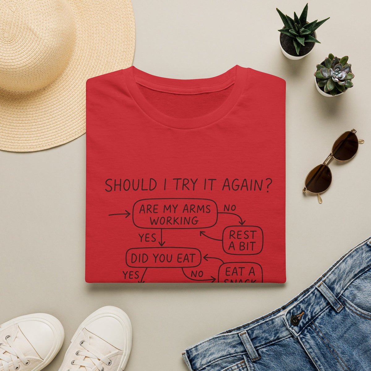 Try It Again Decision Flow T-Shirt
