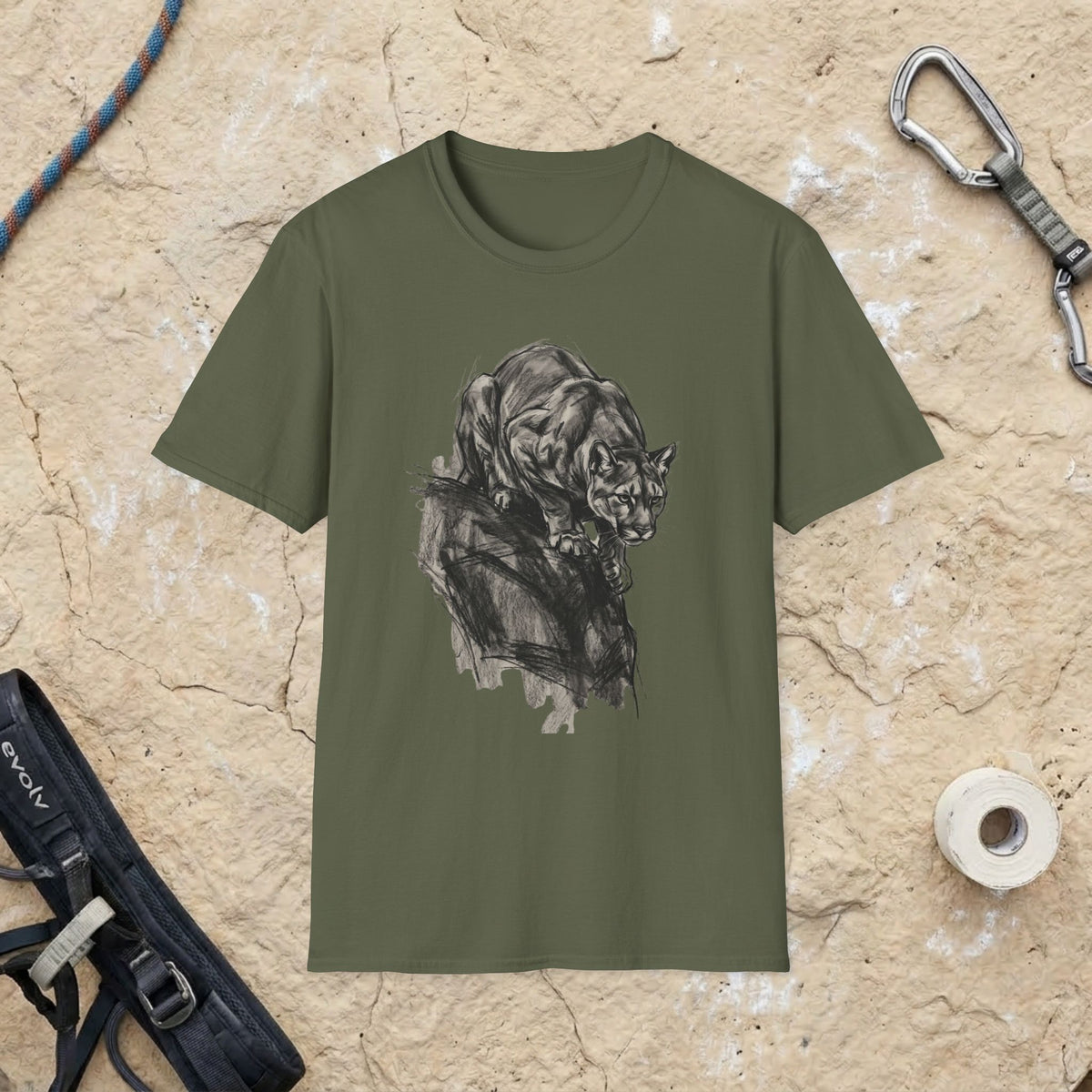 Mountain Lion Sketch T-shirt