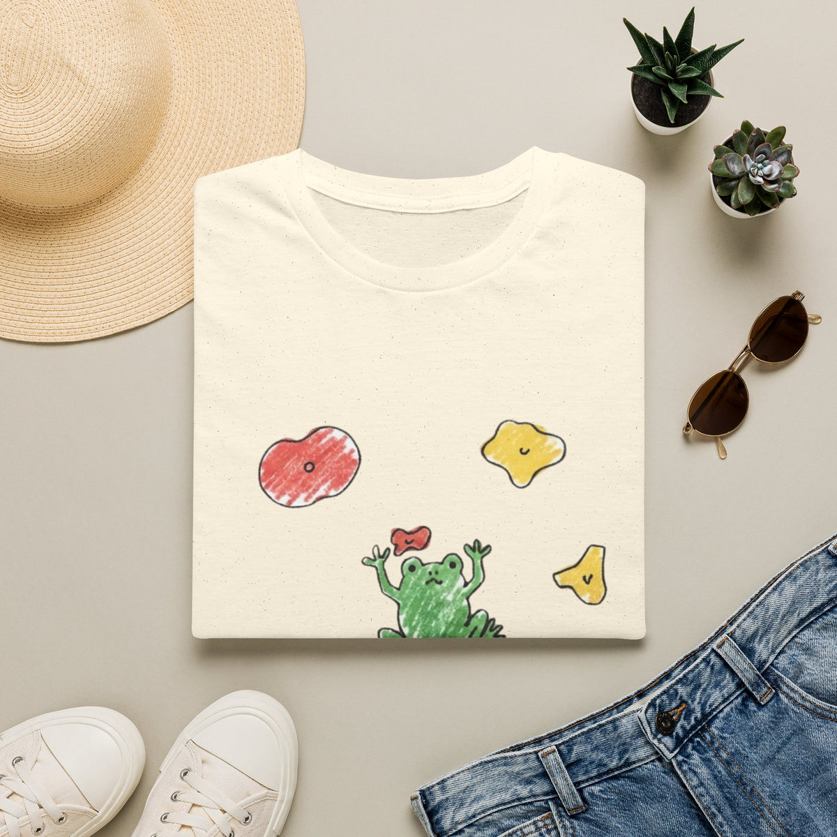 Hand Drawn Frog It's Fine Tee