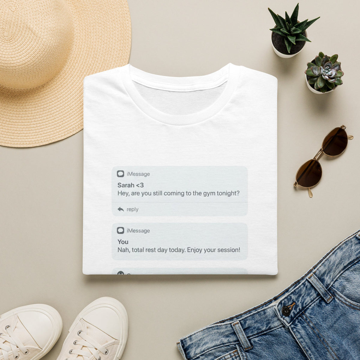 Rest Day Text T-shirt
