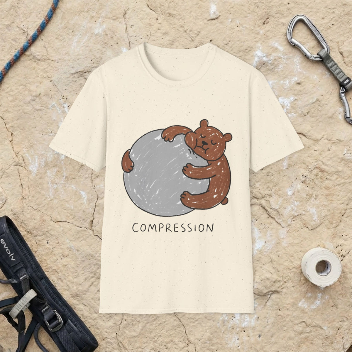 Hand Drawn Bear Compression Tee