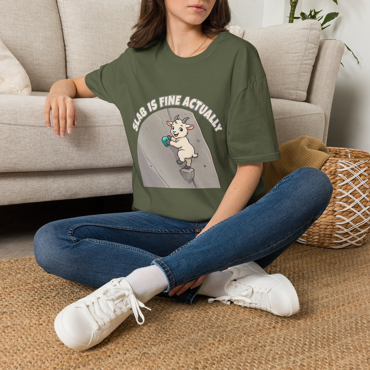 Goat Slab Is Fine Actually Tee