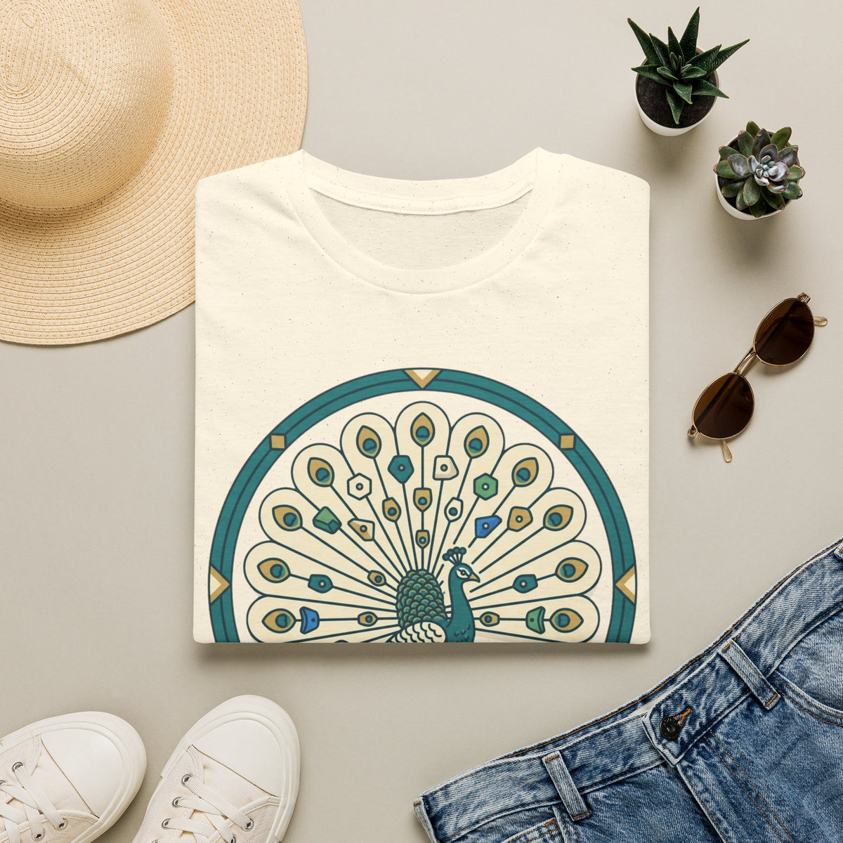 Peacock Warm-Up T-shirt