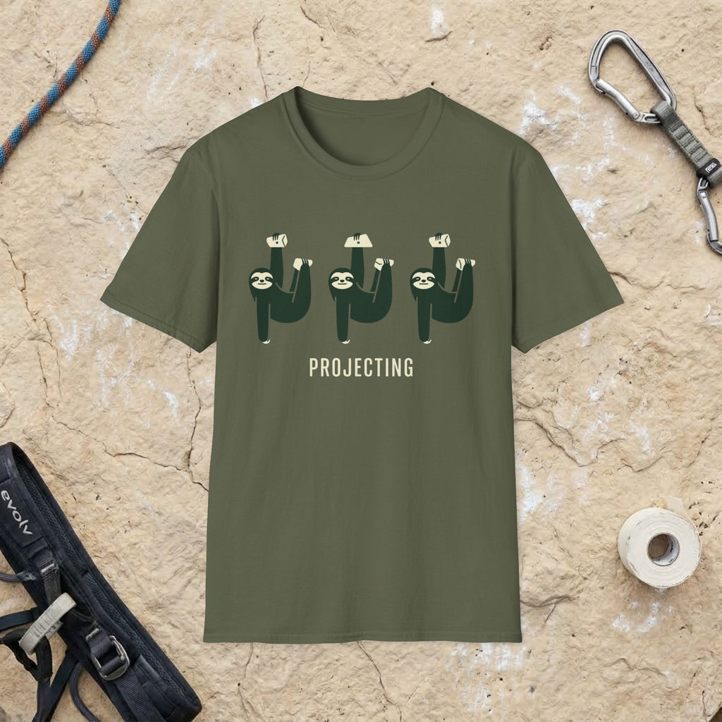 Sloth Support Group Projecting T-shirt
