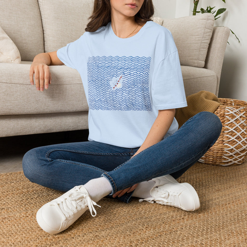 Climbing Uphill Dog T-Shirt