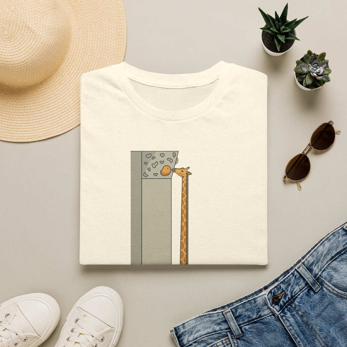 Giraffe Reach Dependent T-shirt