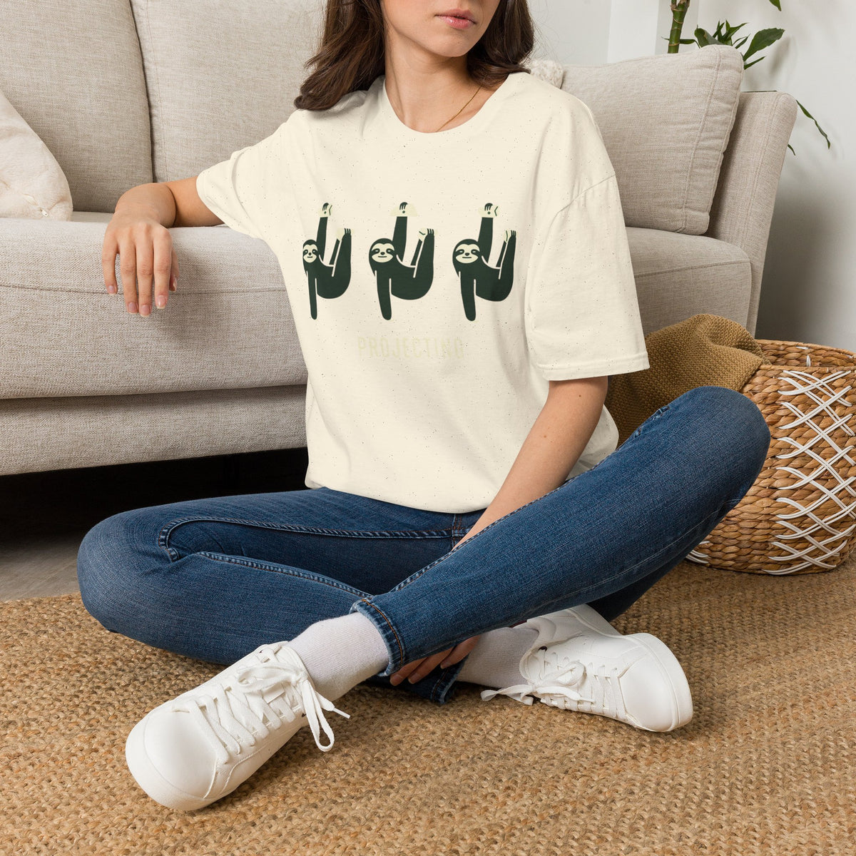 Sloth Support Group Projecting T-shirt