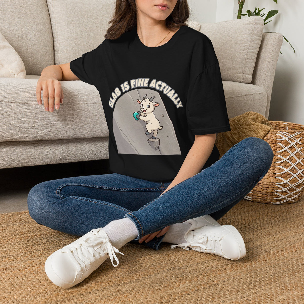 Goat Slab Is Fine Actually Tee