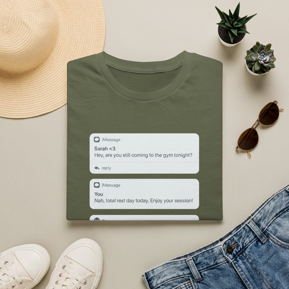 Rest Day Text T-shirt