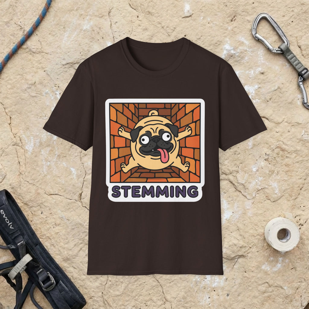 Pug Climbing Chimney T-Shirt