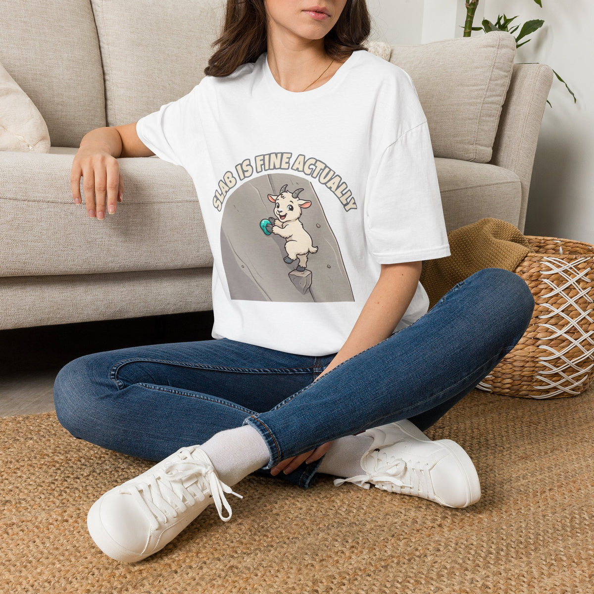 Goat Slab Is Fine Actually Tee