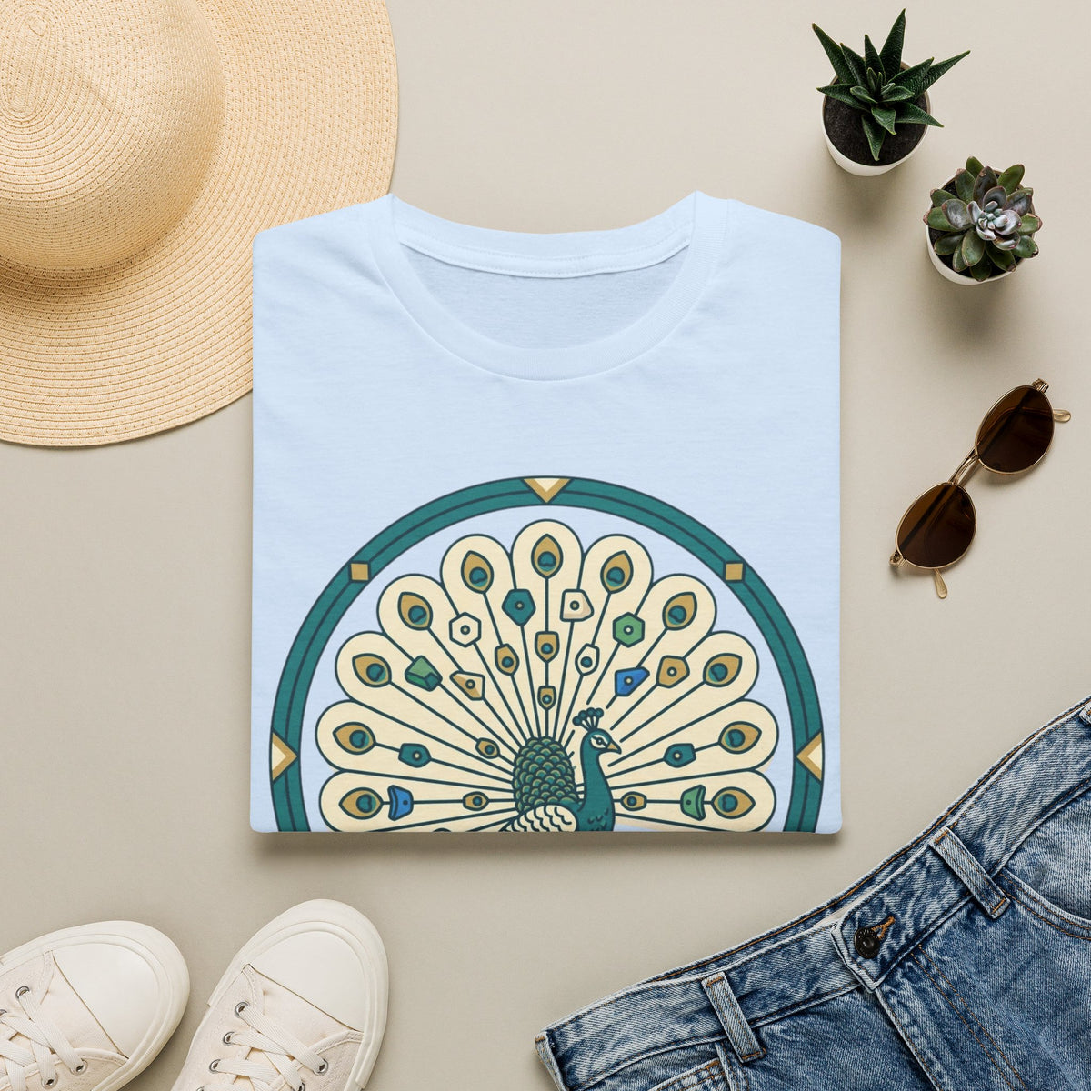 Peacock Warm-Up T-shirt