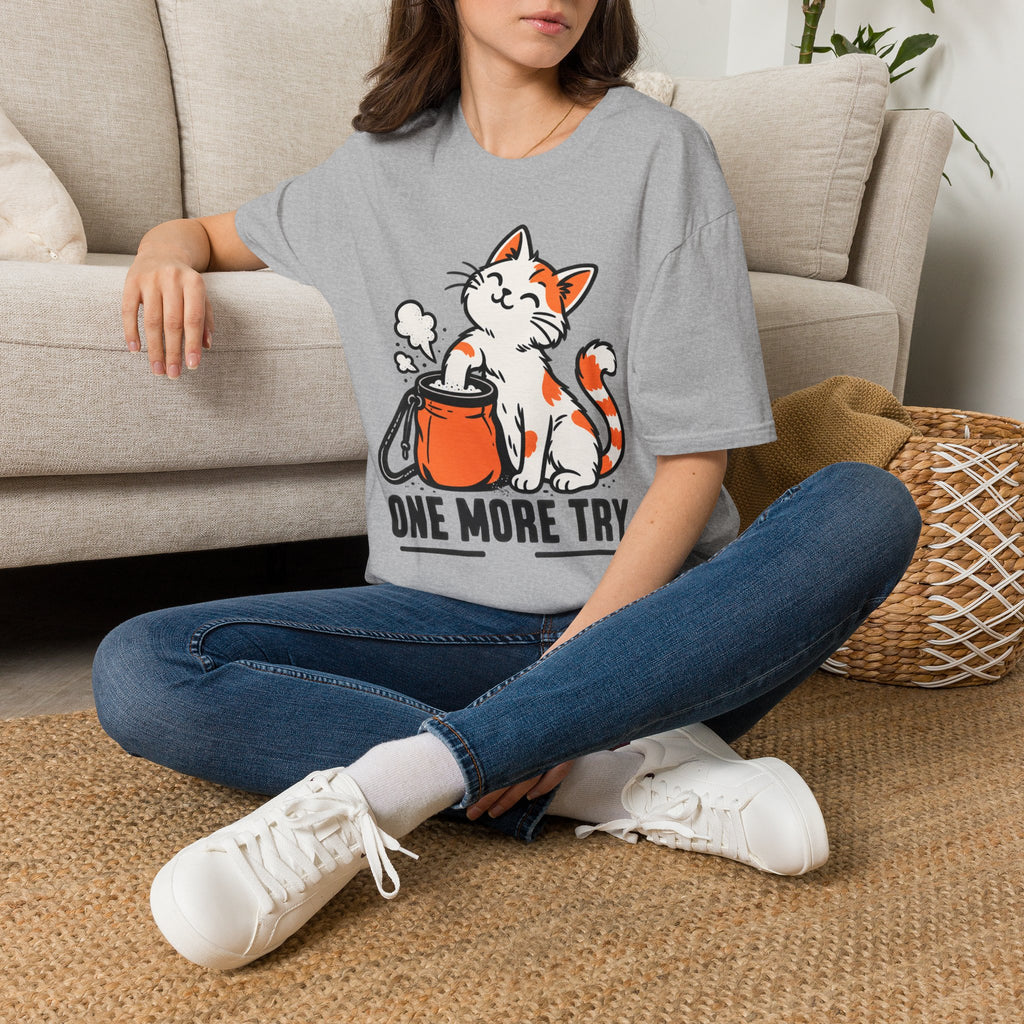 Cat One More Try Tee