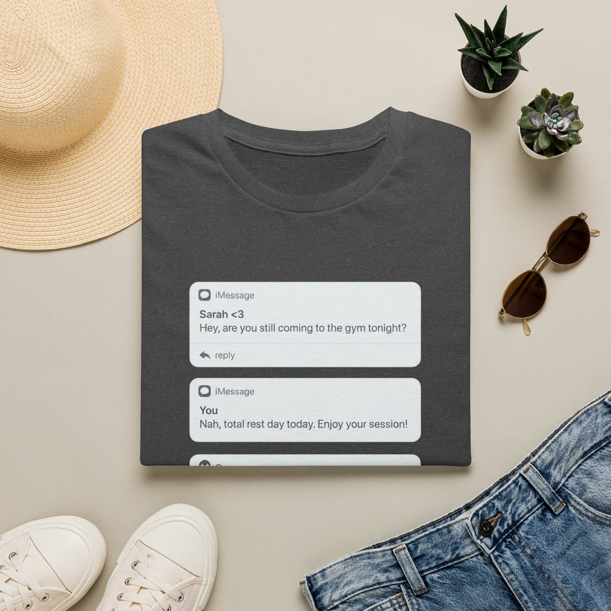 Rest Day Text T-shirt