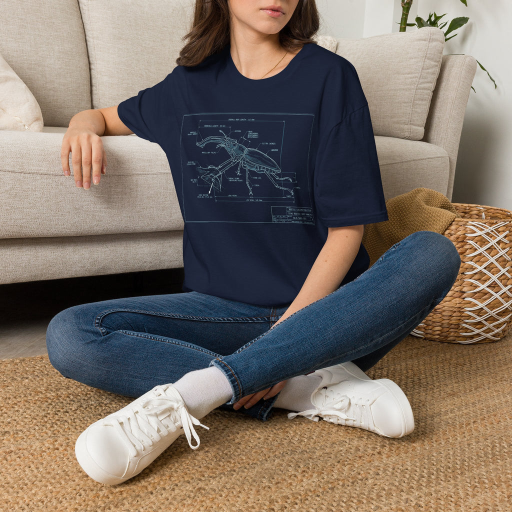 Beetle Structure Blueprint T-shirt