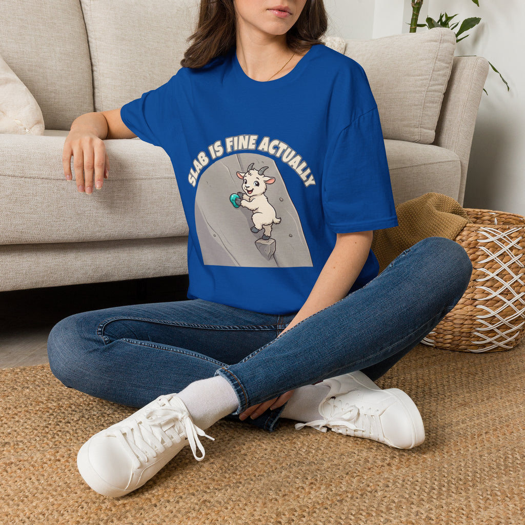 Goat Slab Is Fine Actually Tee