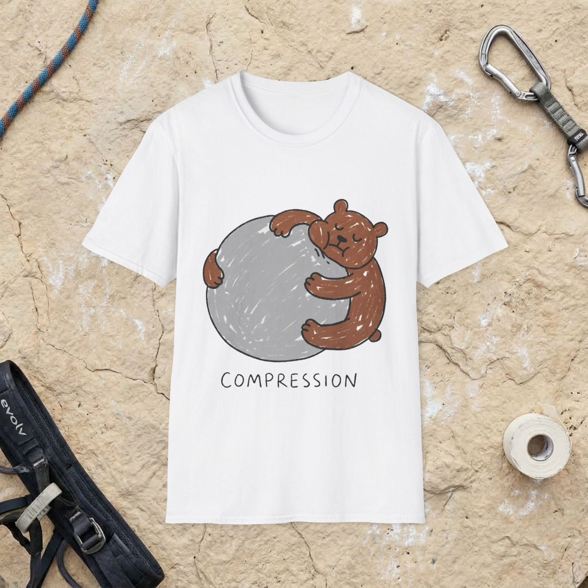 Hand Drawn Bear Compression Tee