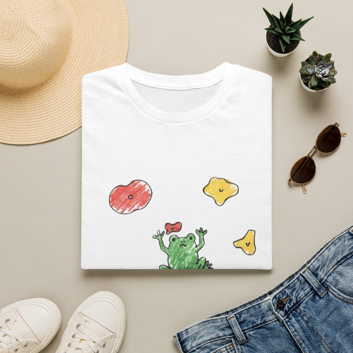 Hand Drawn Frog It's Fine Tee