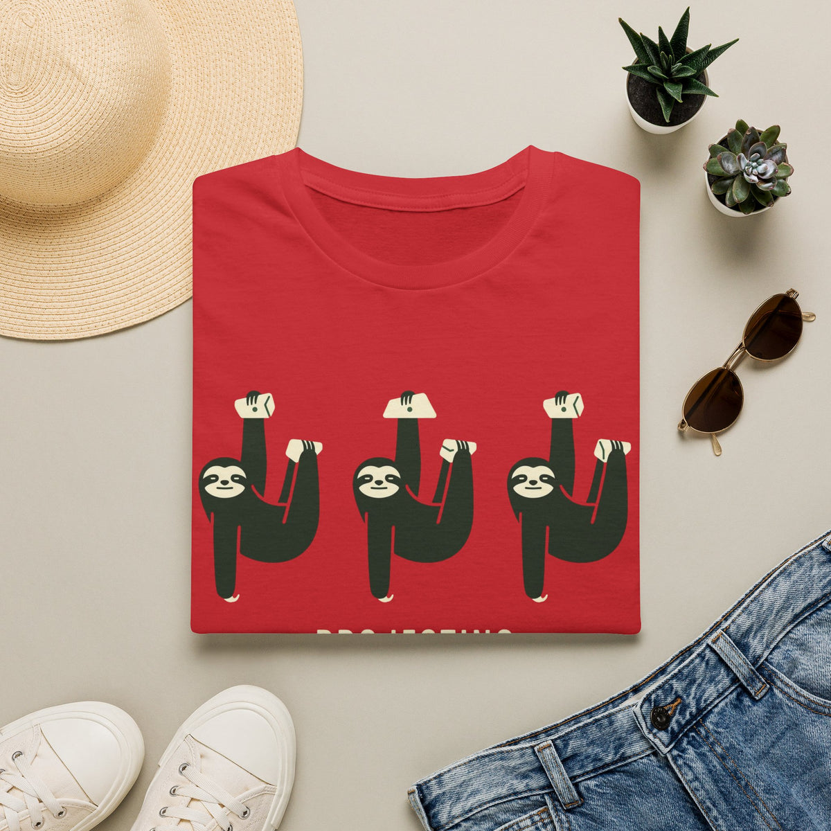 Sloth Support Group Projecting T-shirt