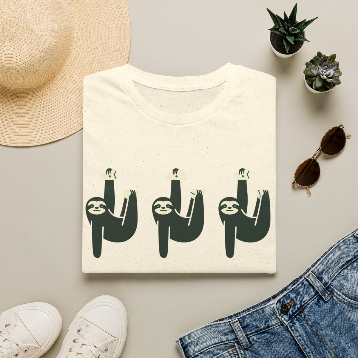 Sloth Support Group Projecting T-shirt