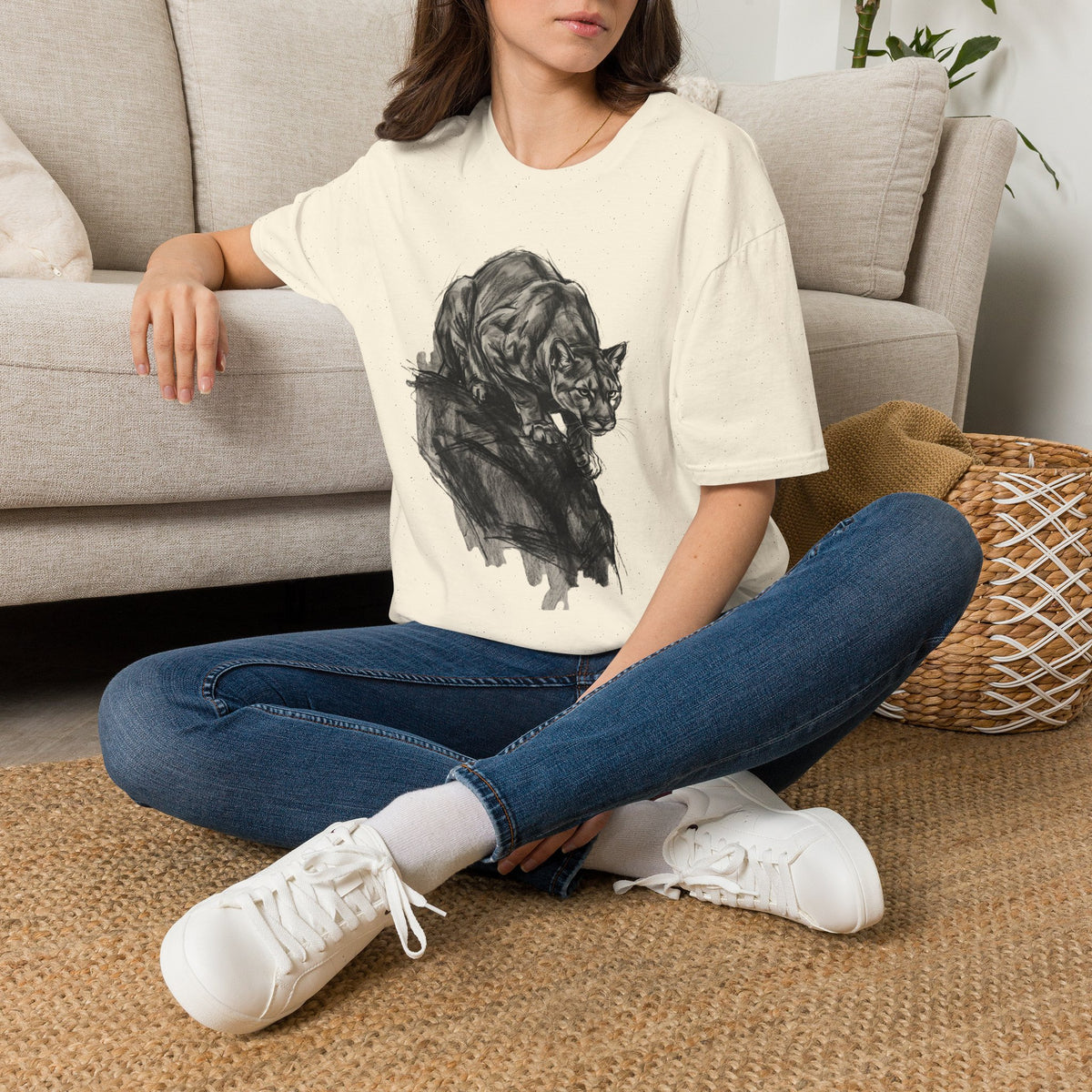 Mountain Lion Sketch T-shirt