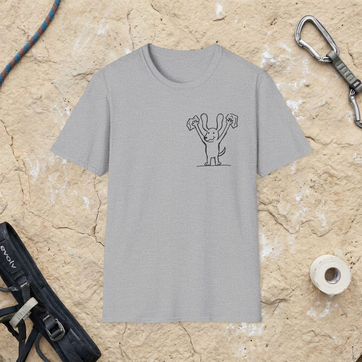 Doggie Holding Jugs T-shirt
