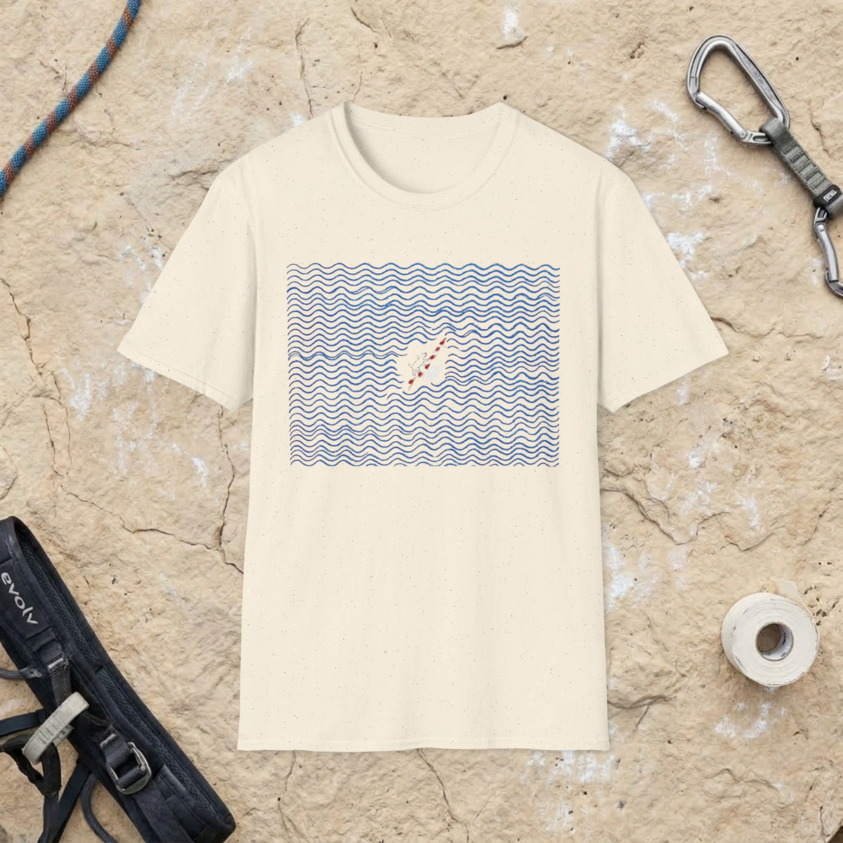 Climbing Uphill Dog T-Shirt
