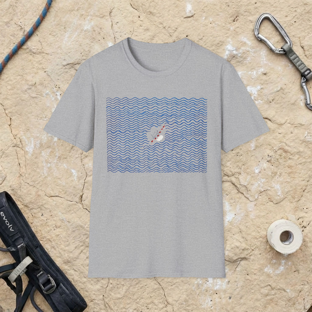 Climbing Uphill Dog T-Shirt