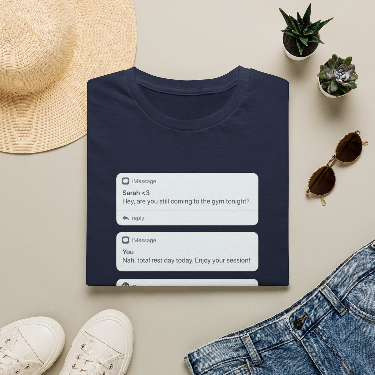 Rest Day Text T-shirt
