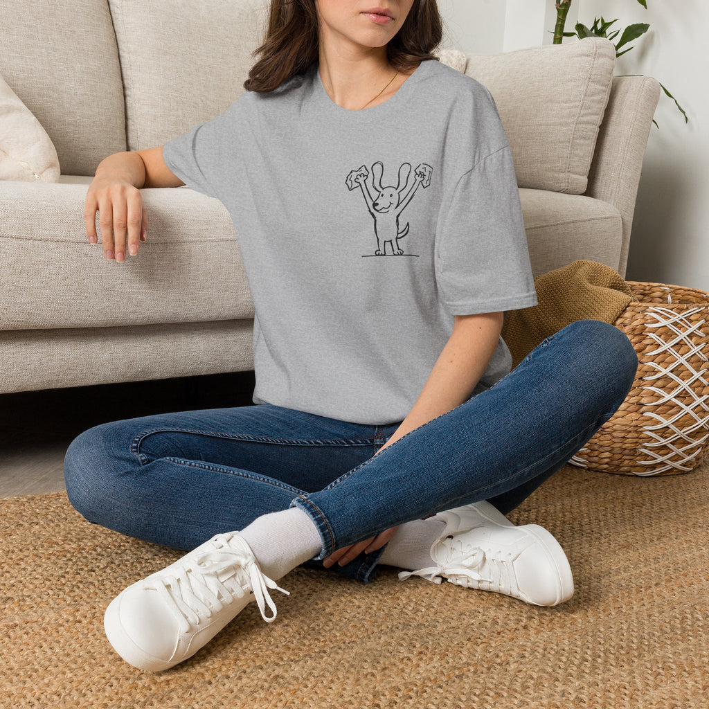 Doggie Holding Jugs T-shirt