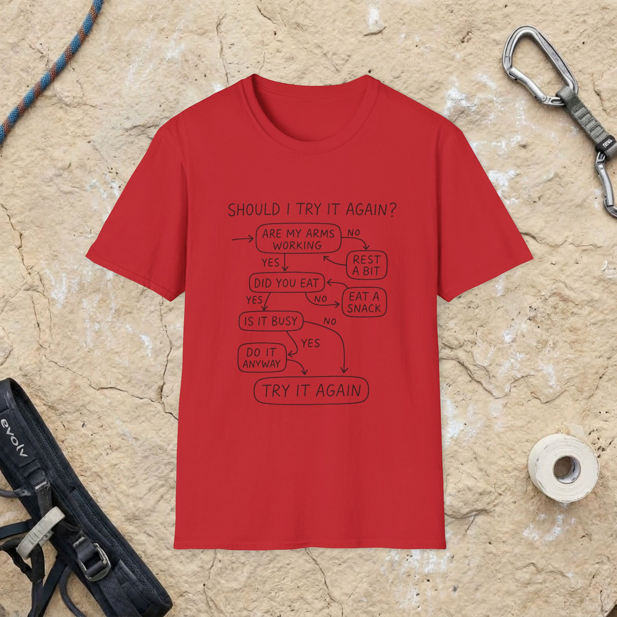 Try It Again Decision Flow T-Shirt