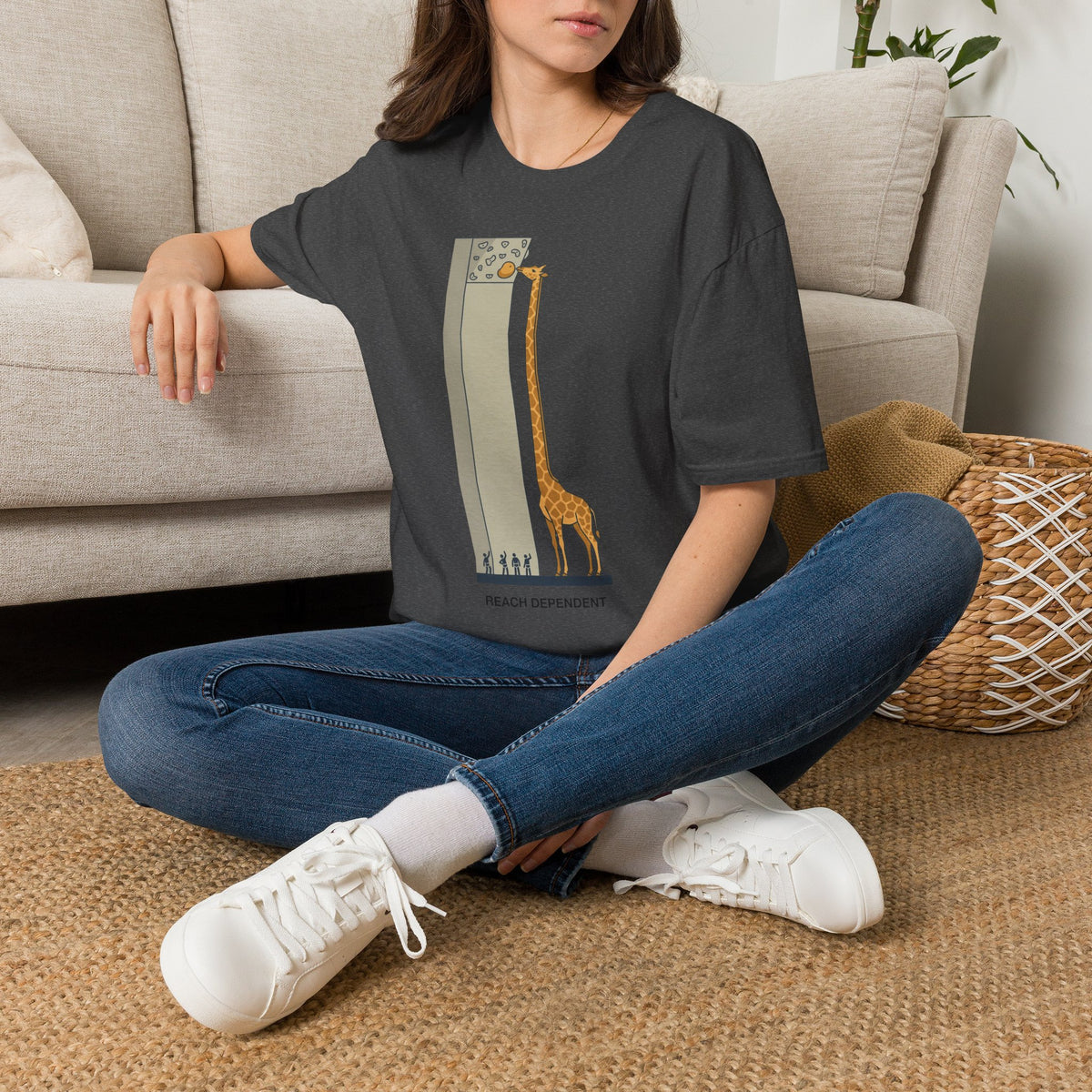 Giraffe Reach Dependent T-shirt