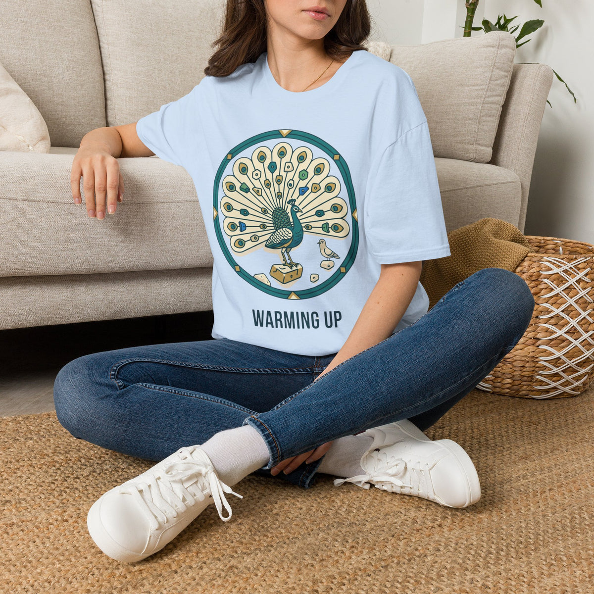 Peacock Warm-Up T-shirt