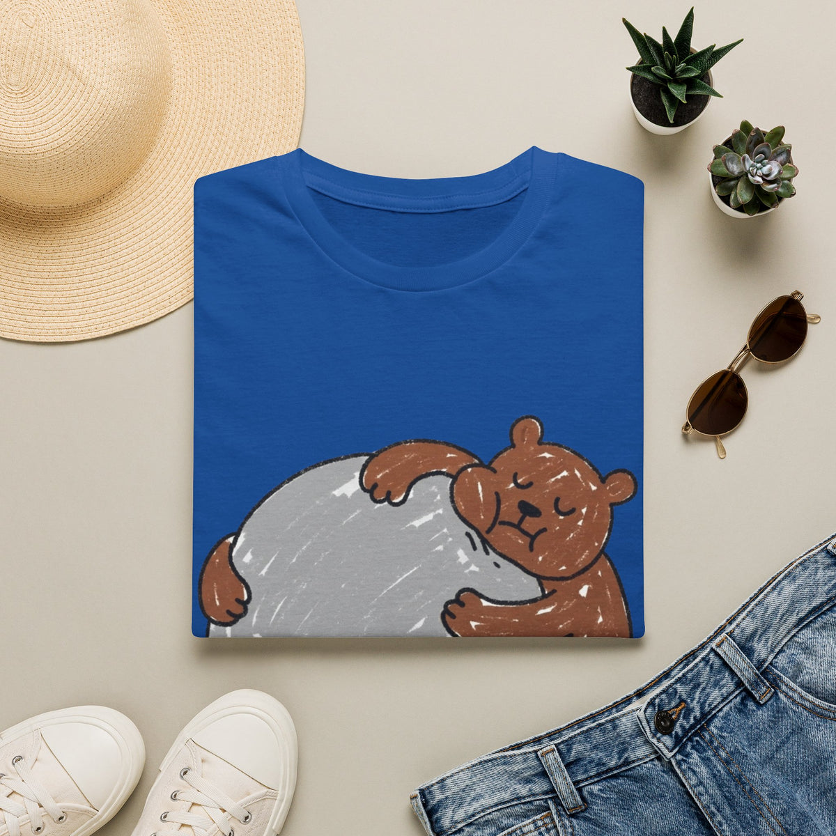 Hand Drawn Bear Compression Tee