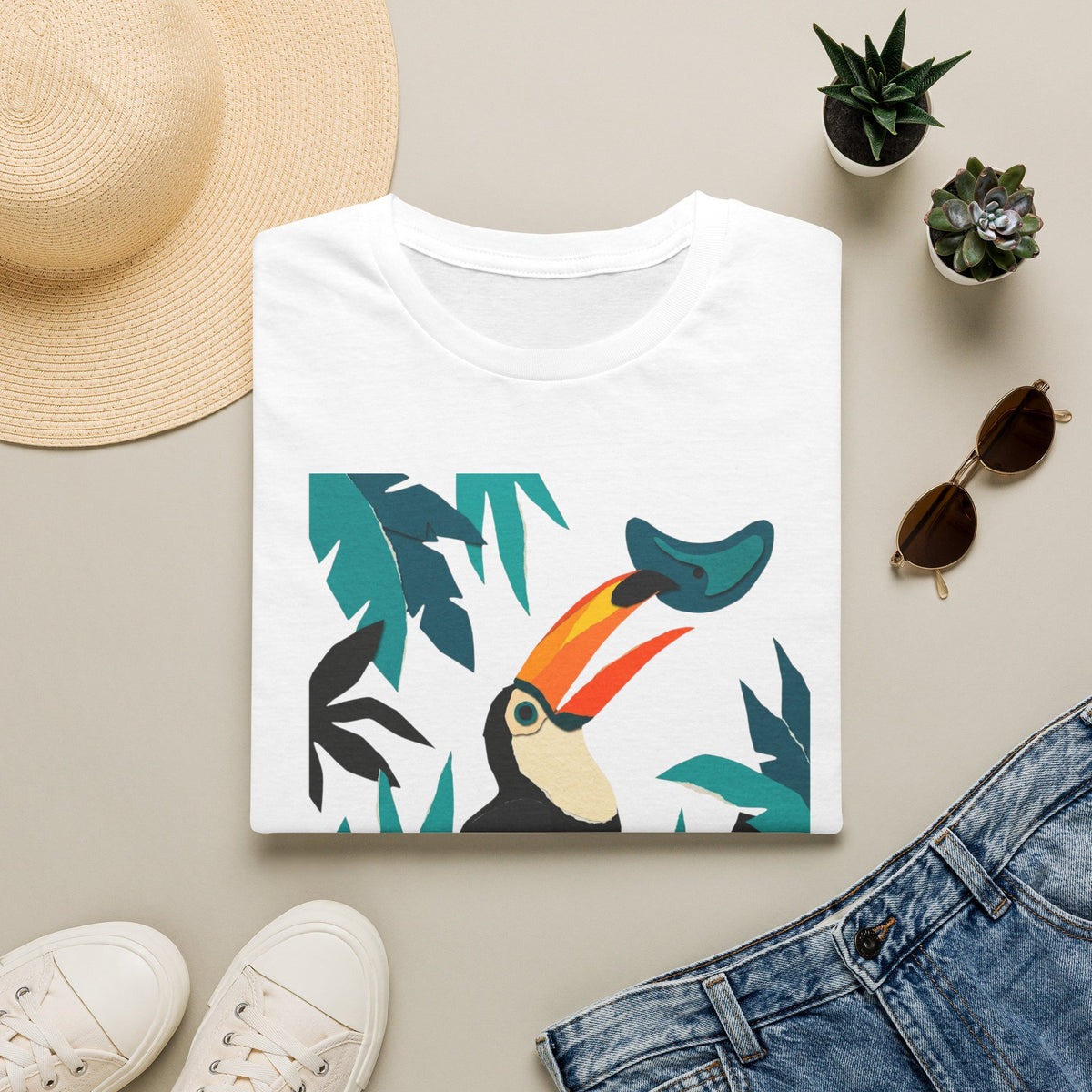 Toucan Cut Paper T-shirt