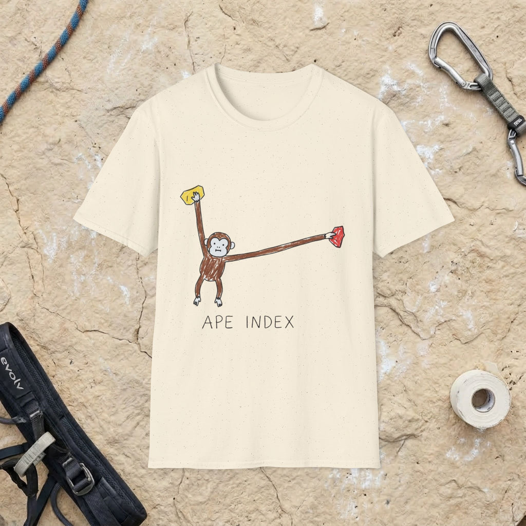 Hand-Drawn Ape Index Solving Tee