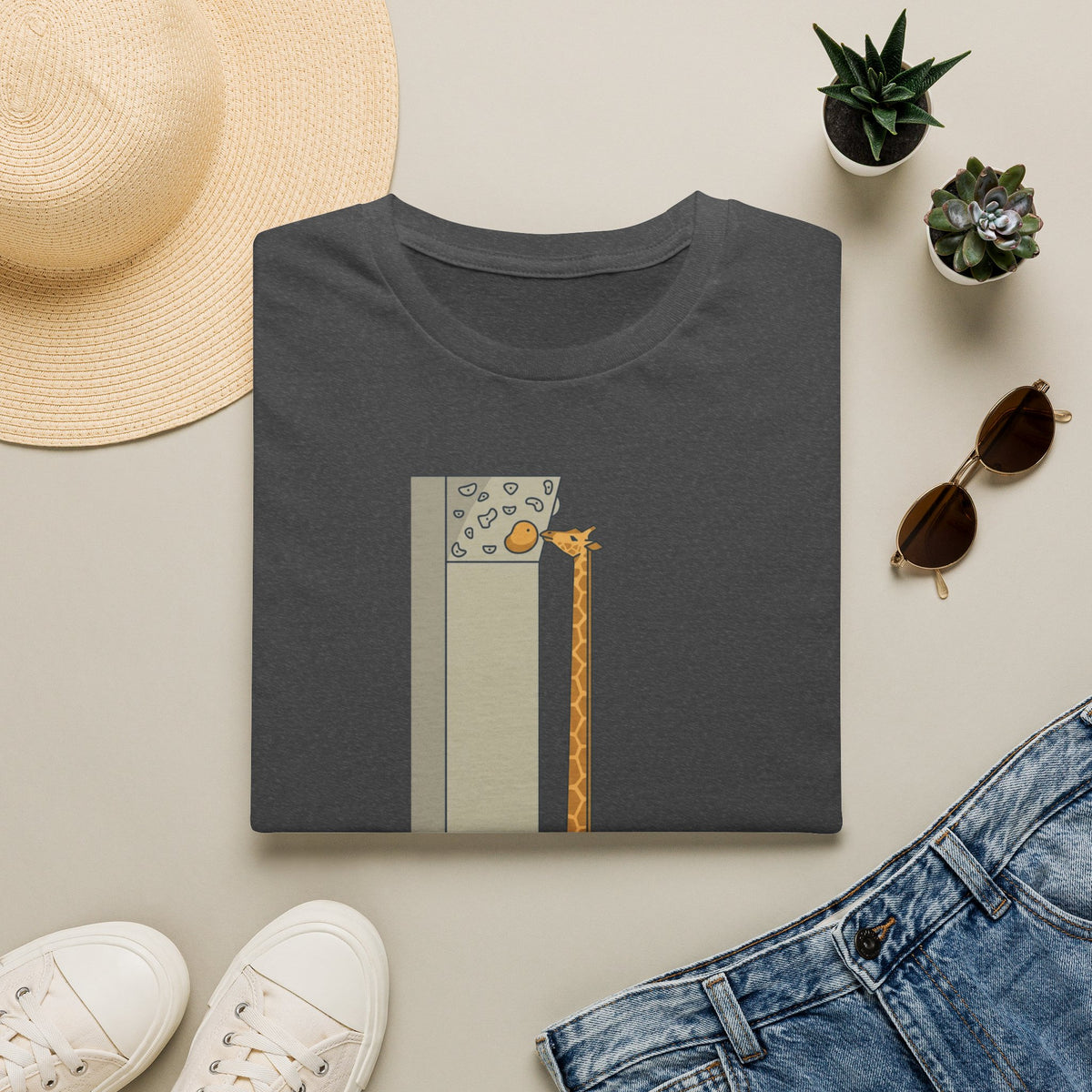 Giraffe Reach Dependent T-shirt