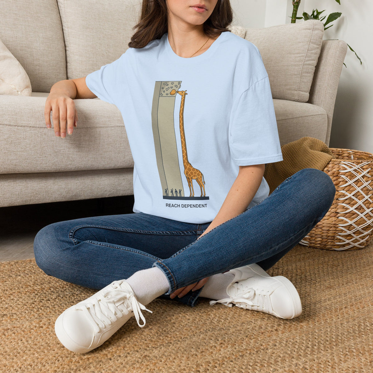 Giraffe Reach Dependent T-shirt