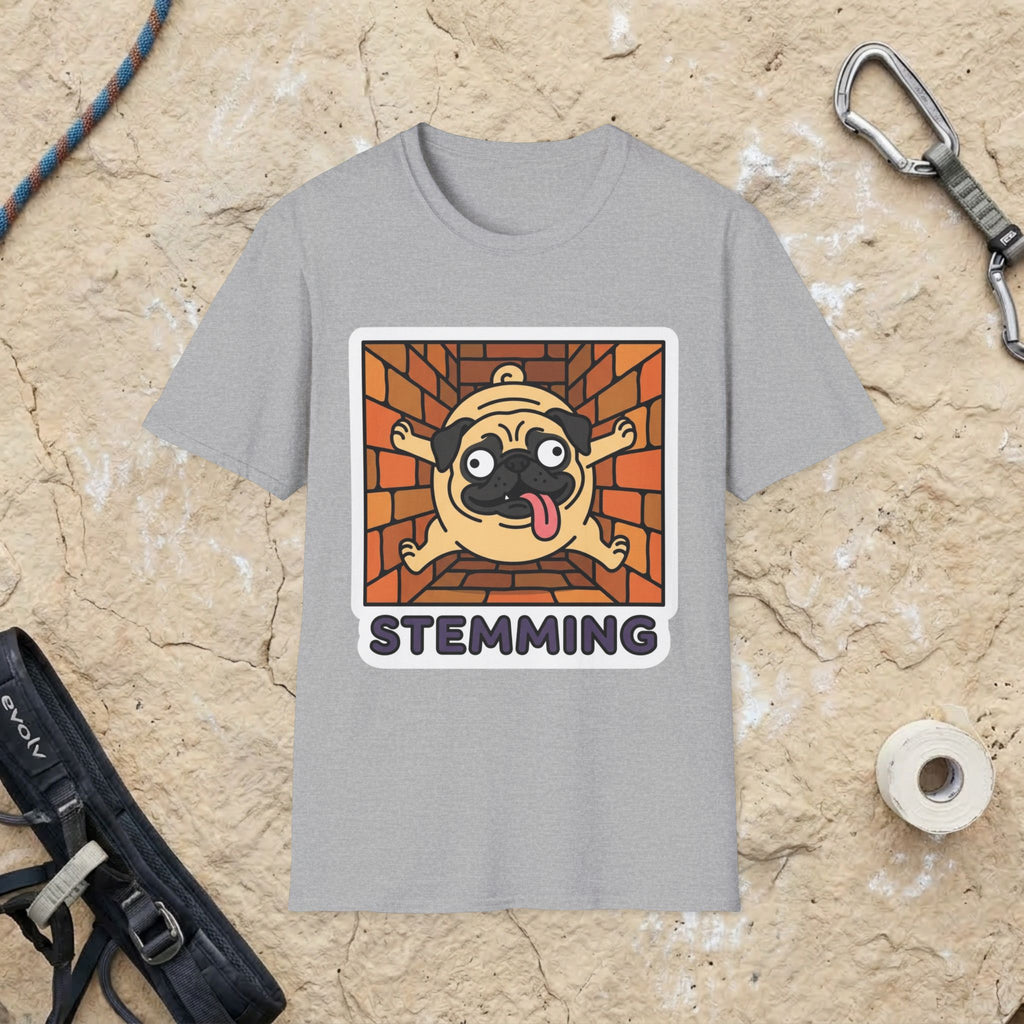 Pug Climbing Chimney T-Shirt