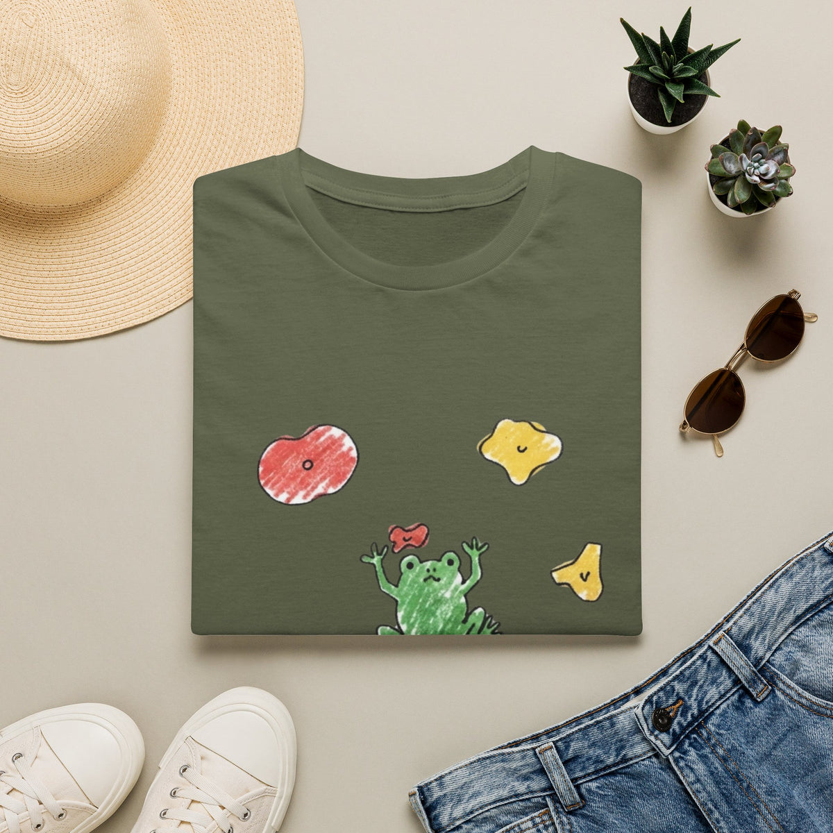 Hand Drawn Frog It's Fine Tee