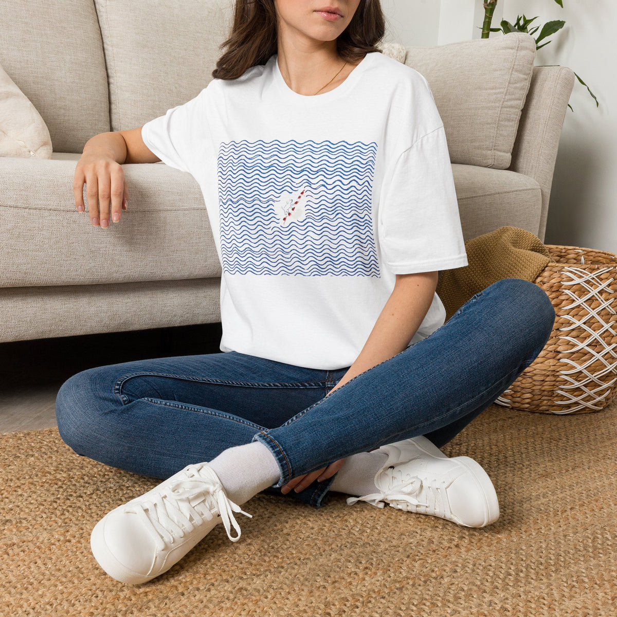 Climbing Uphill Dog T-Shirt