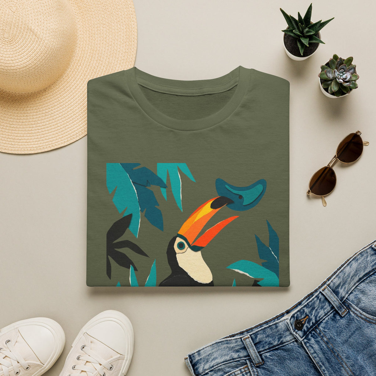 Toucan Cut Paper T-shirt